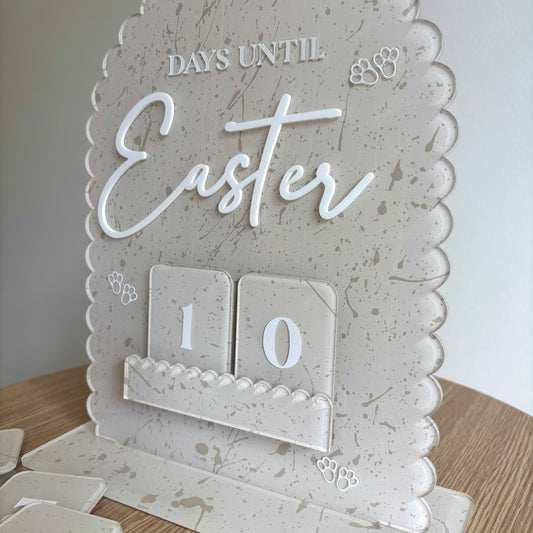Scalloped Easter Countdown