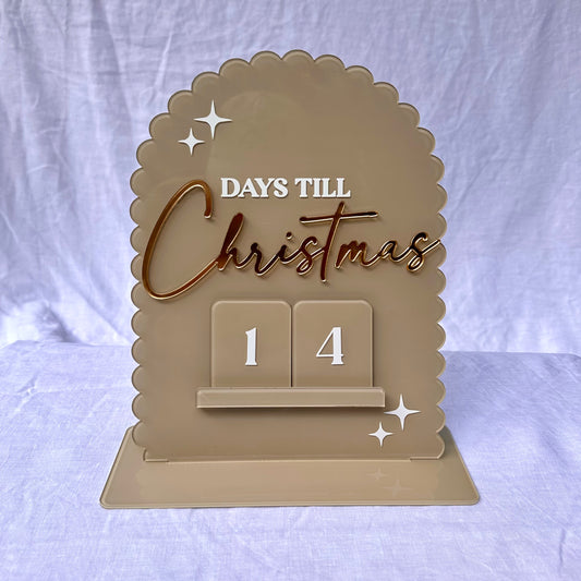 Christmas Countdown Sign