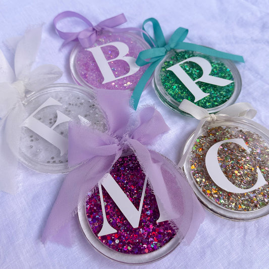 Personalised "Initial" Snow Globe Ornament