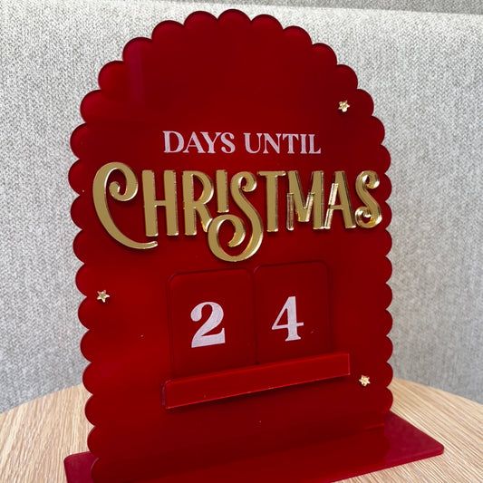 Christmas Countdown - Scalloped Design