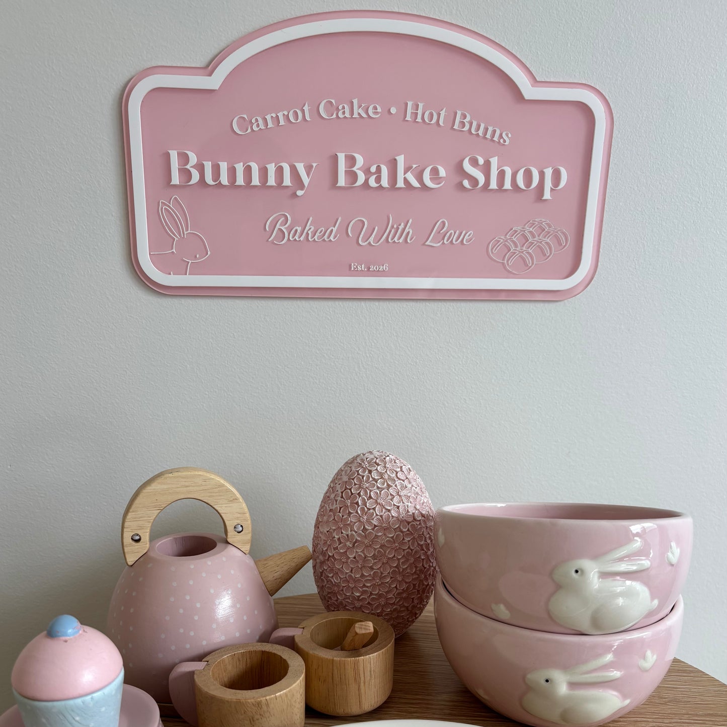 Bunny Bake Shop – Play Café Sign