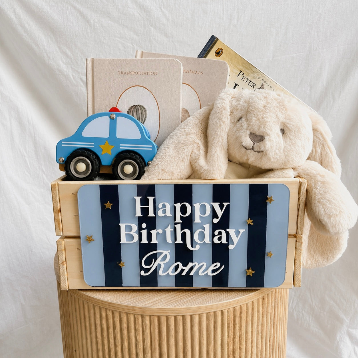 Birthday Plaque - Stripes