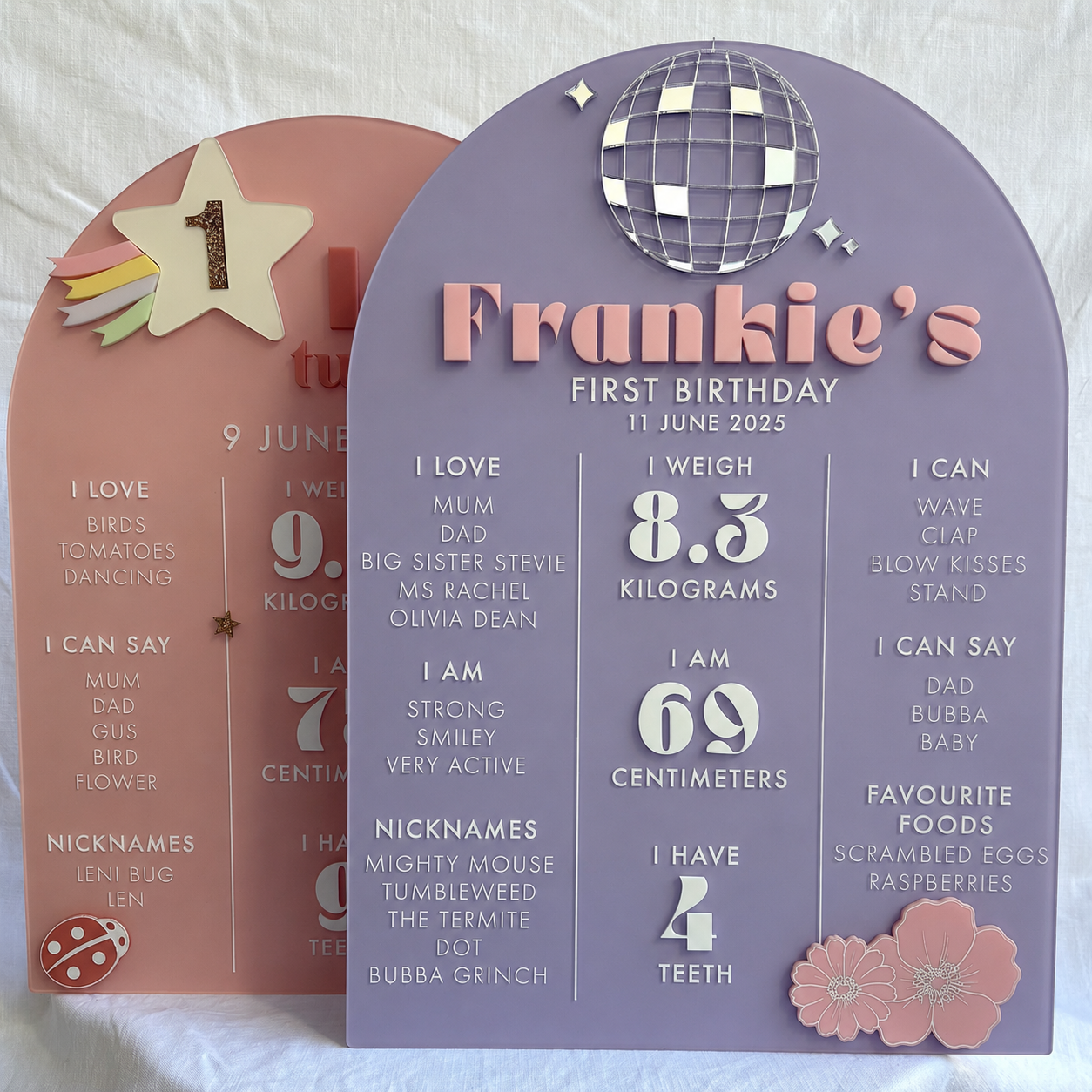Personalised Milestone Birthday Board - Disco Theme