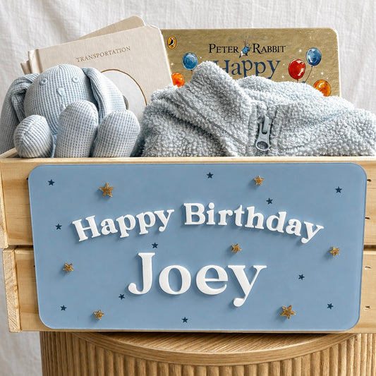 Birthday Plaque - Stars