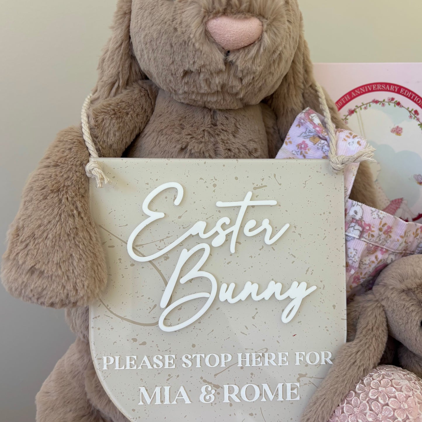 Easter Bunny Stop Here Sign