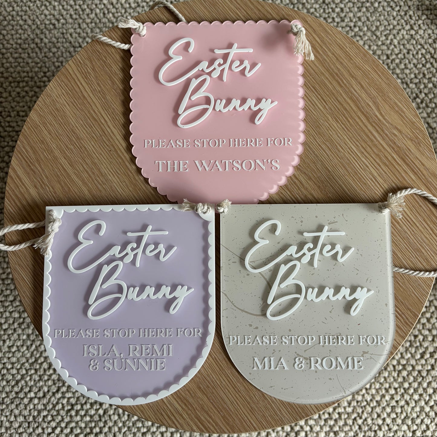 Easter Bunny Stop Here Sign