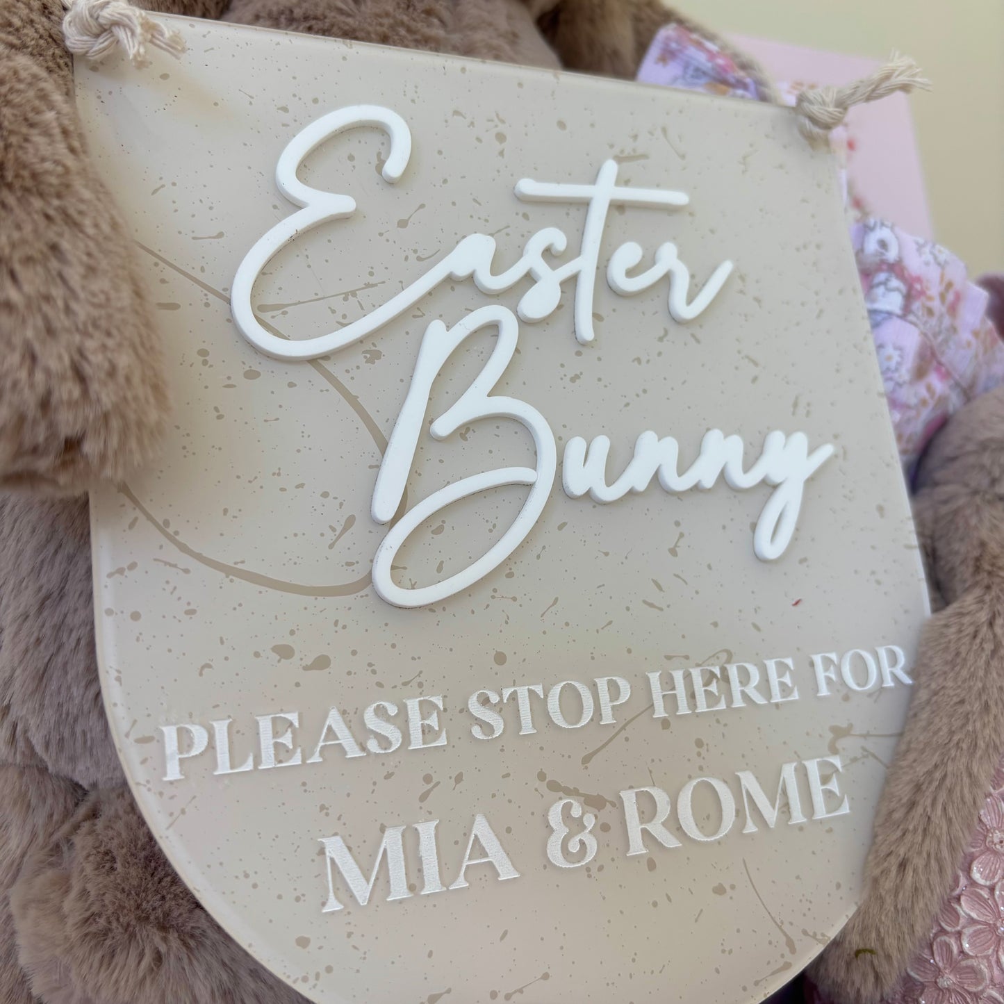 Easter Bunny Stop Here Sign