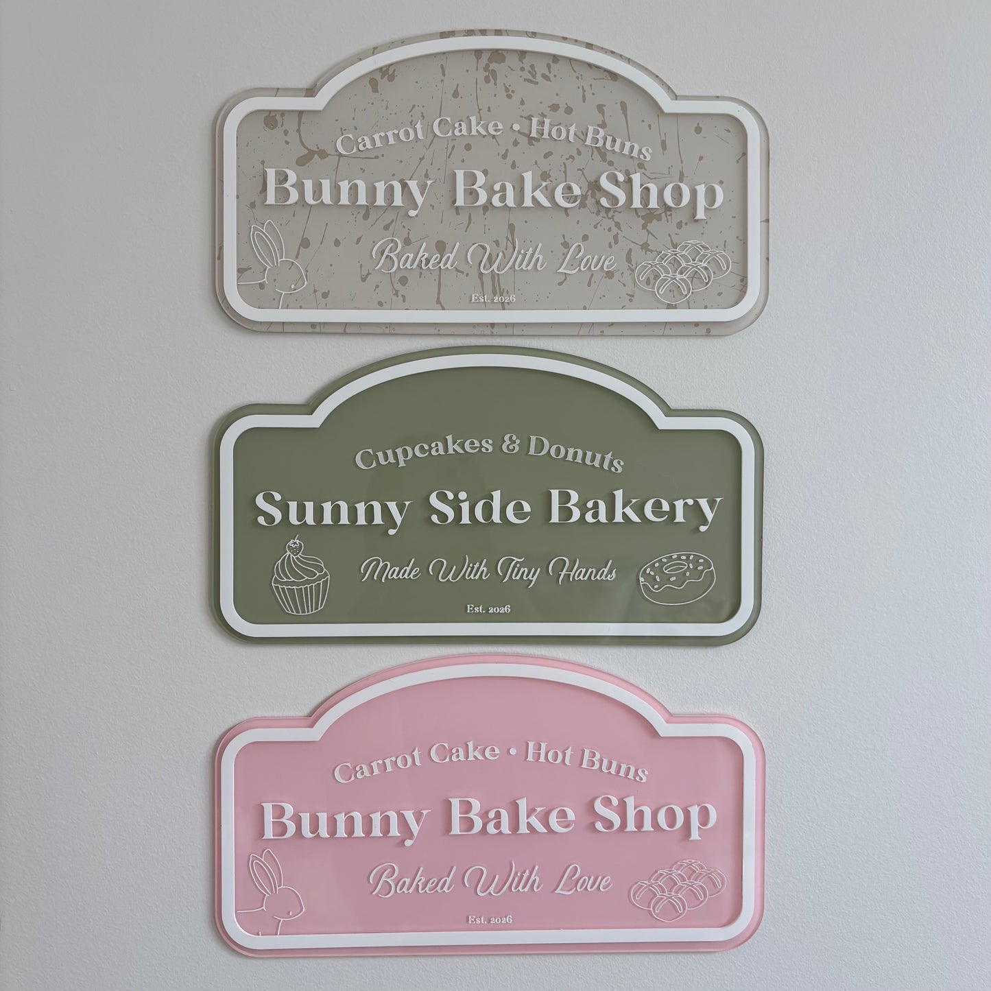 Bunny Bake Shop – Play Café Sign