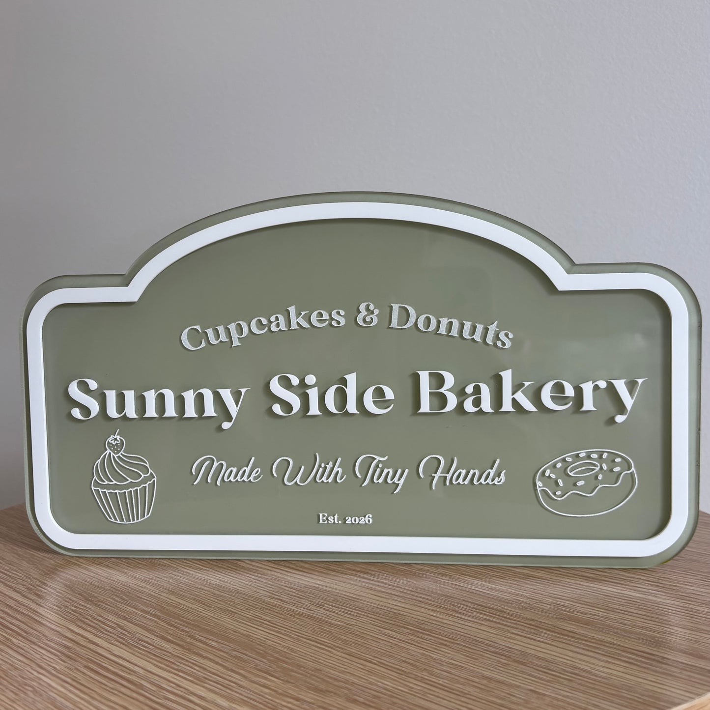 Sunny Side Bakery – Play Café Sign