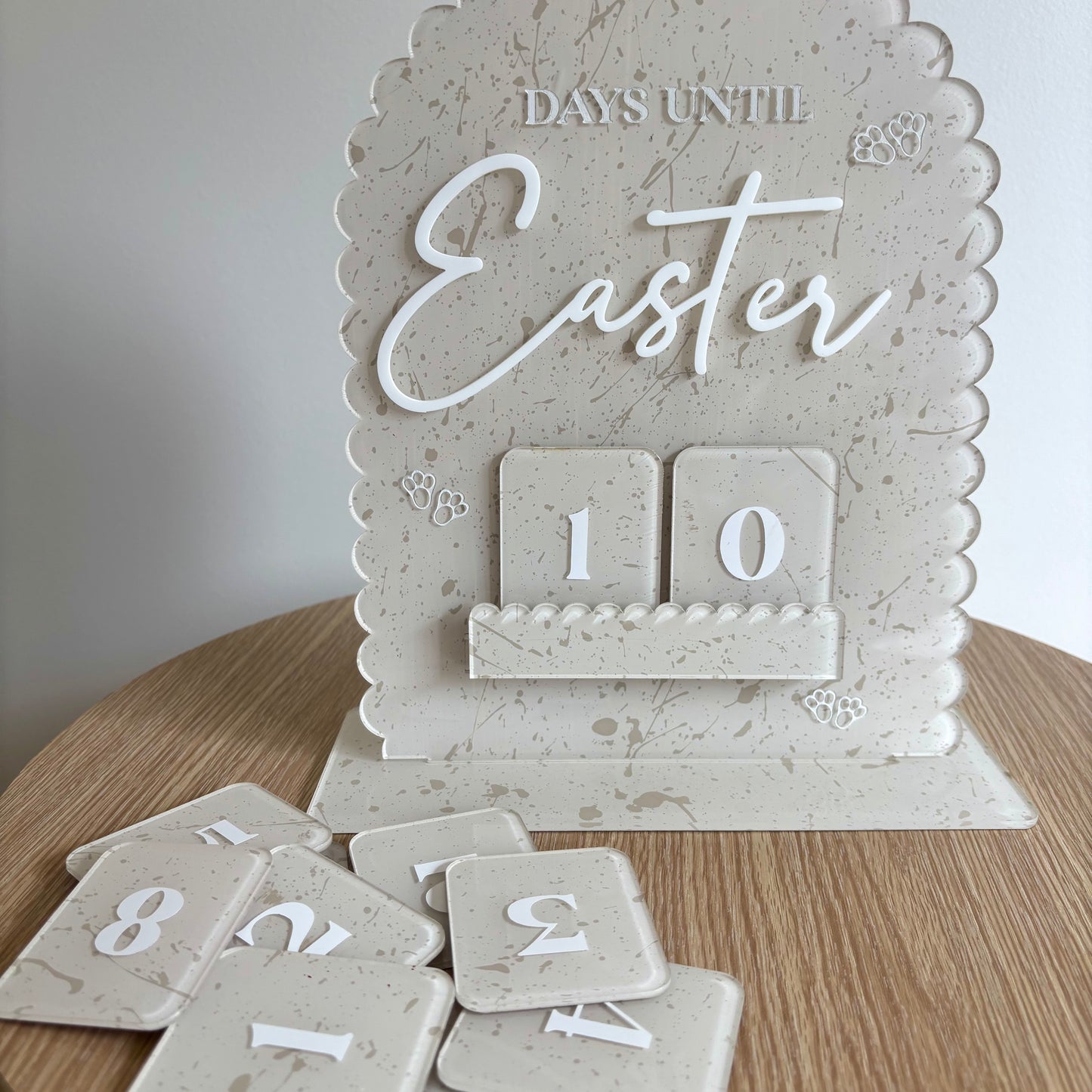 Scalloped Easter Countdown