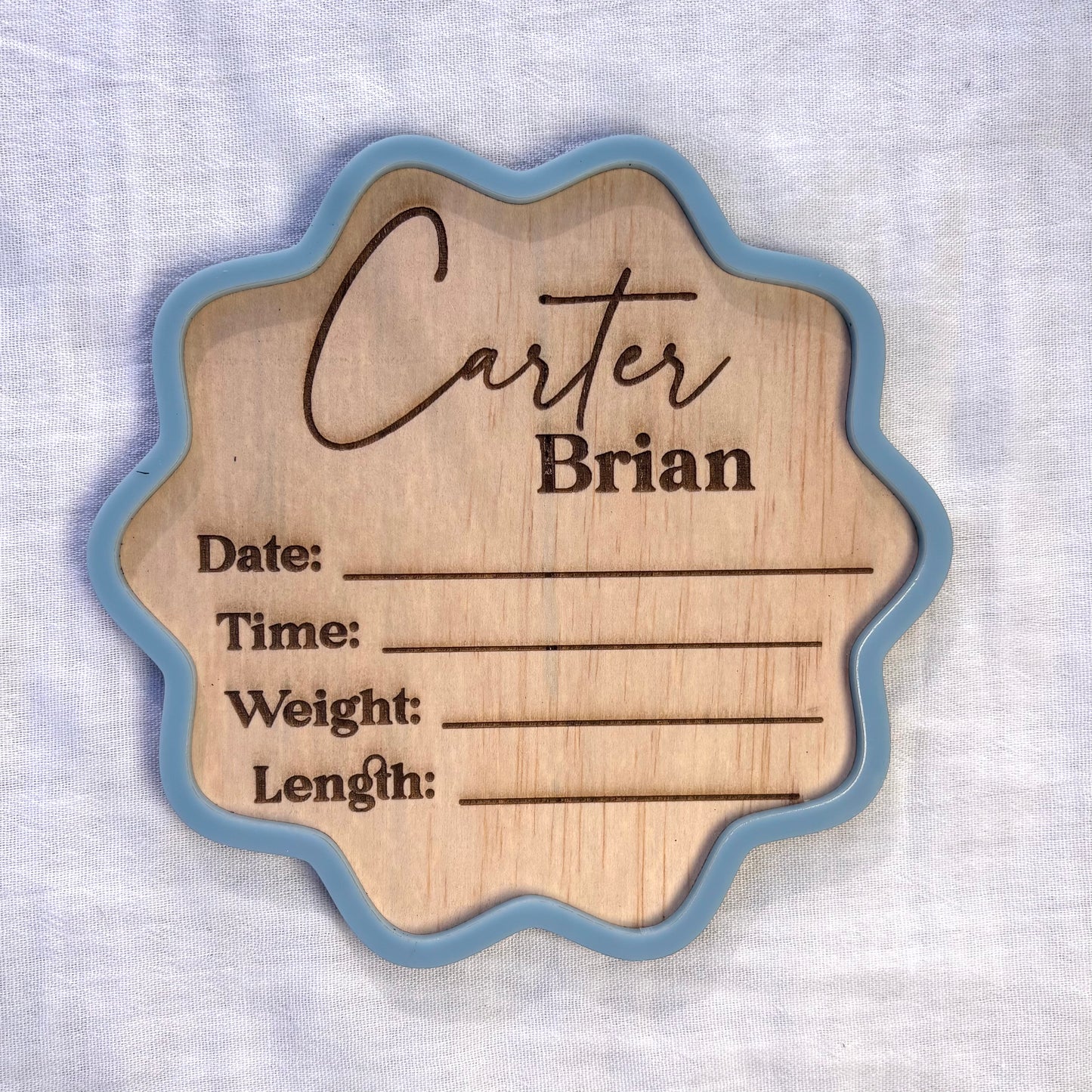 Birth Announcement Plaque