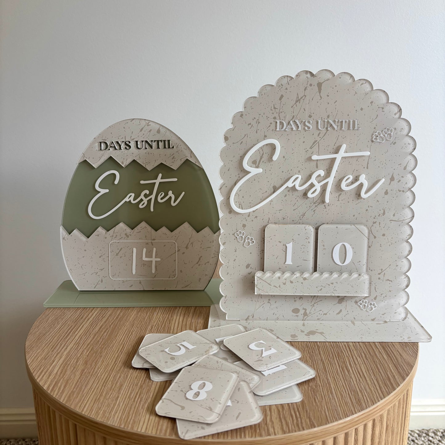 Scalloped Easter Countdown