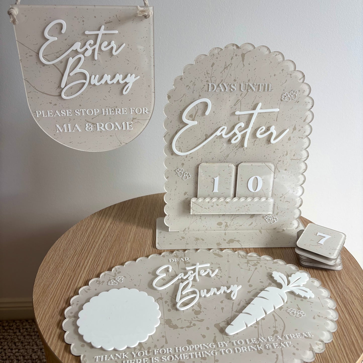 Scalloped Easter Countdown