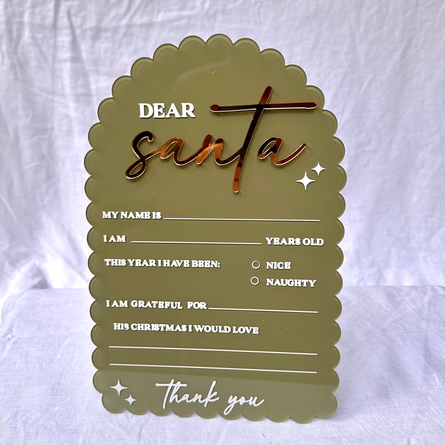 Reusable Santa Letter (with Paint Pen)