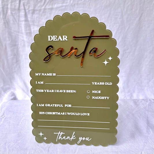 Reusable Santa Letter (with Paint Pen)