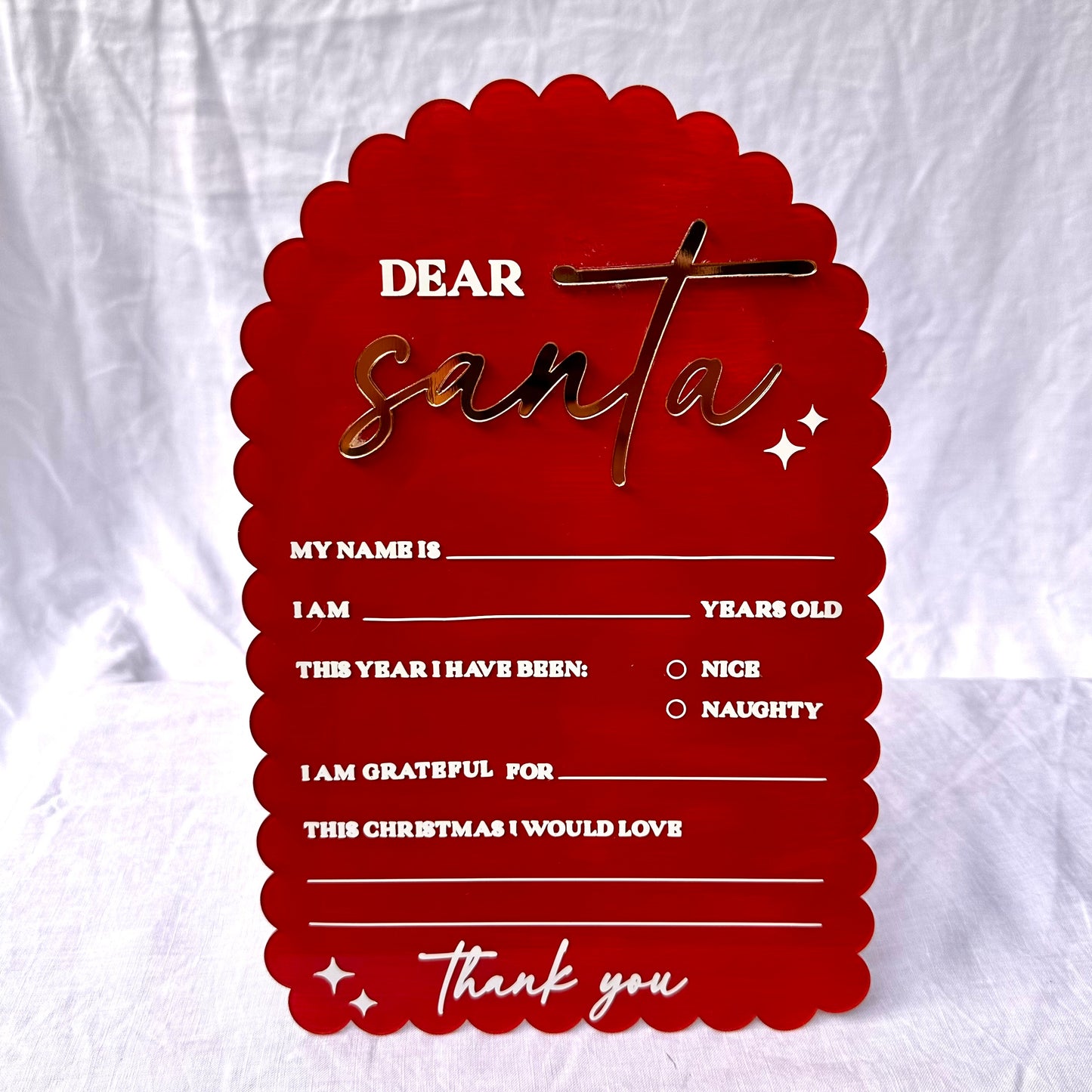 Reusable Santa Letter (with Paint Pen)