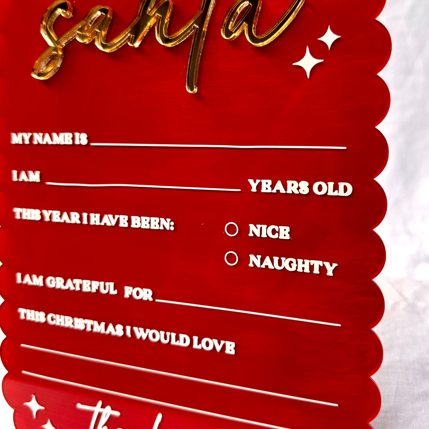 Reusable Santa Letter (with Paint Pen)