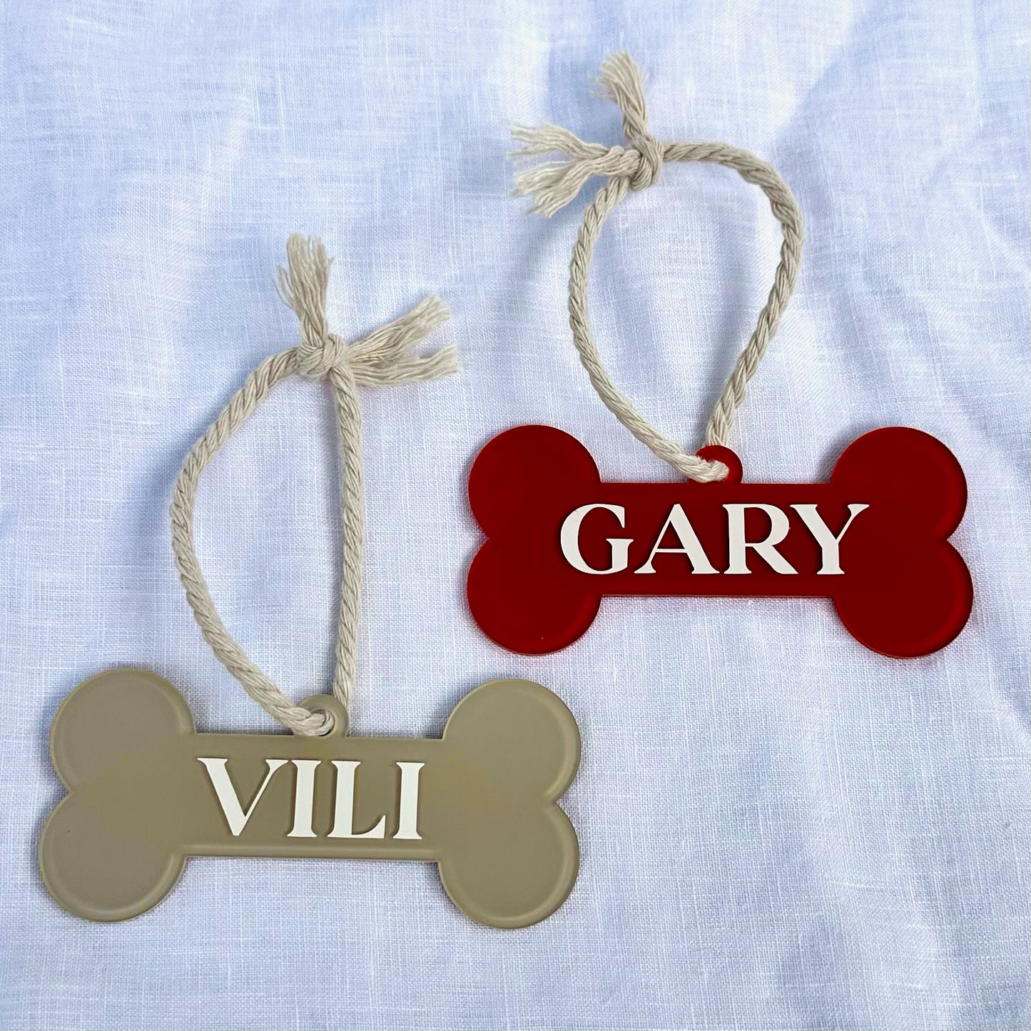 Dog Christmas Ornament - Bone Shape