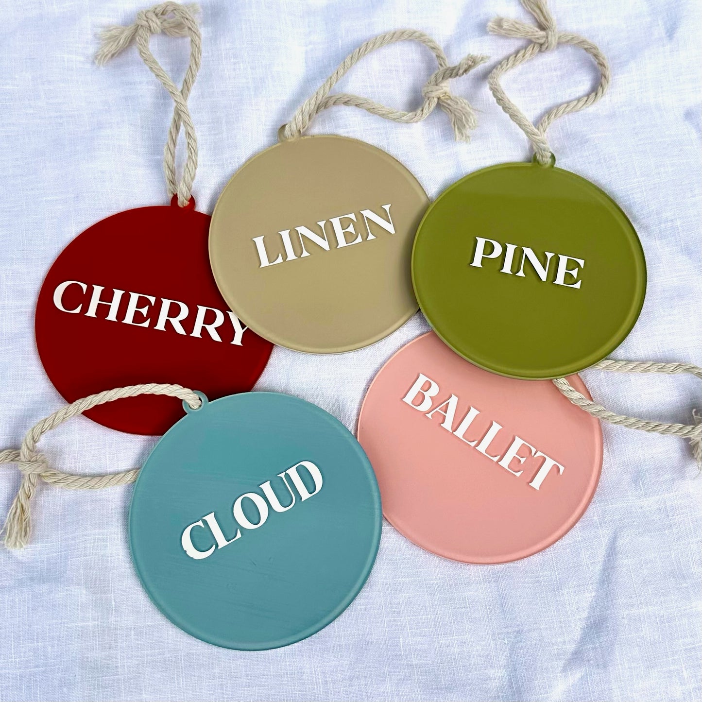 Personalised 'First Christmas' Ornament - Round or Scalloped Edge