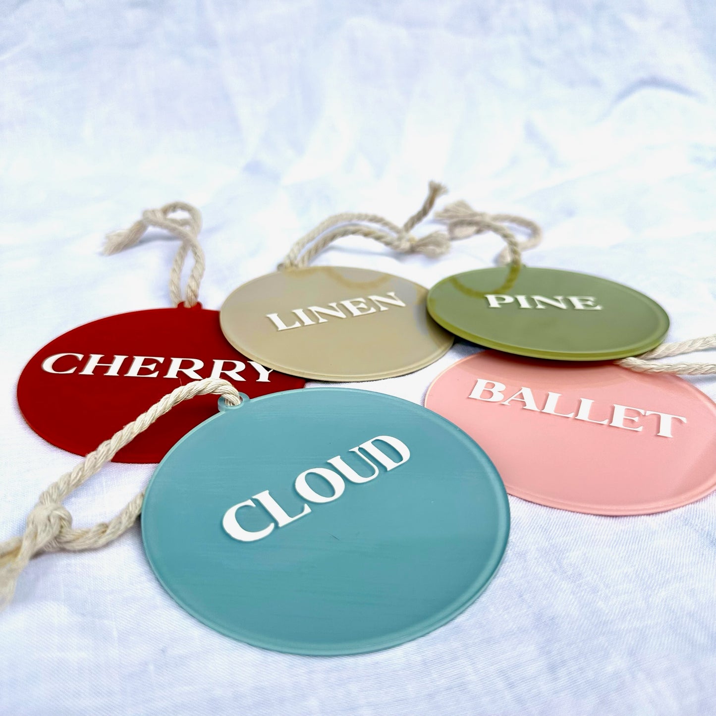 Personalised 'First Christmas' Ornament - Round or Scalloped Edge