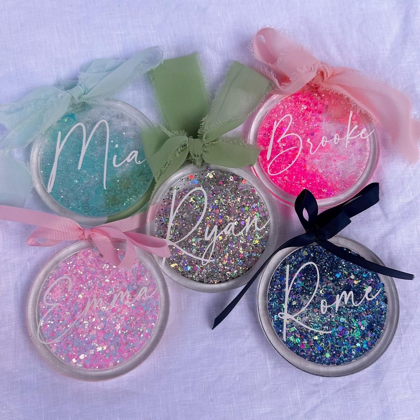 Personalised "Name" Snow Globe Ornament