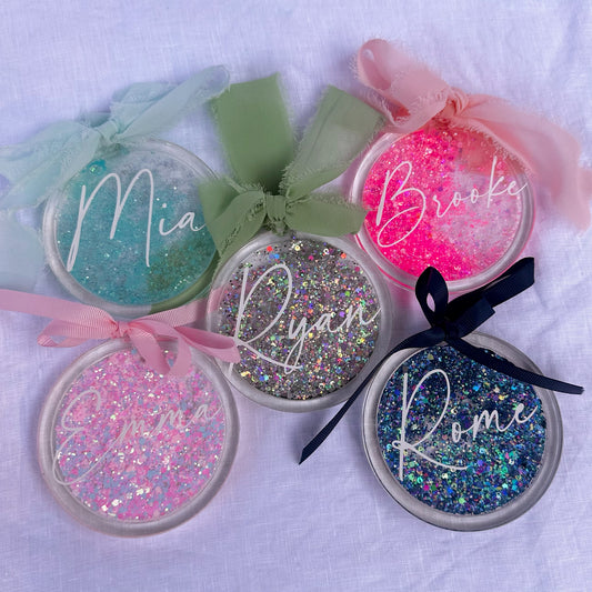 Personalised "Name" Snow Globe Ornament