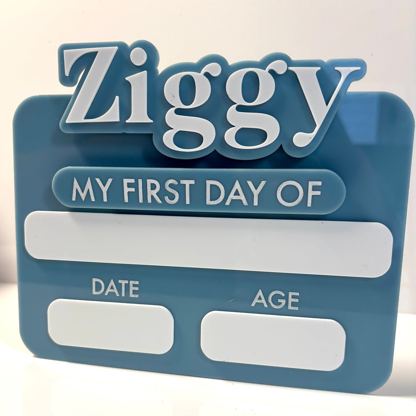 Mini Personalised First & Last Day School Board