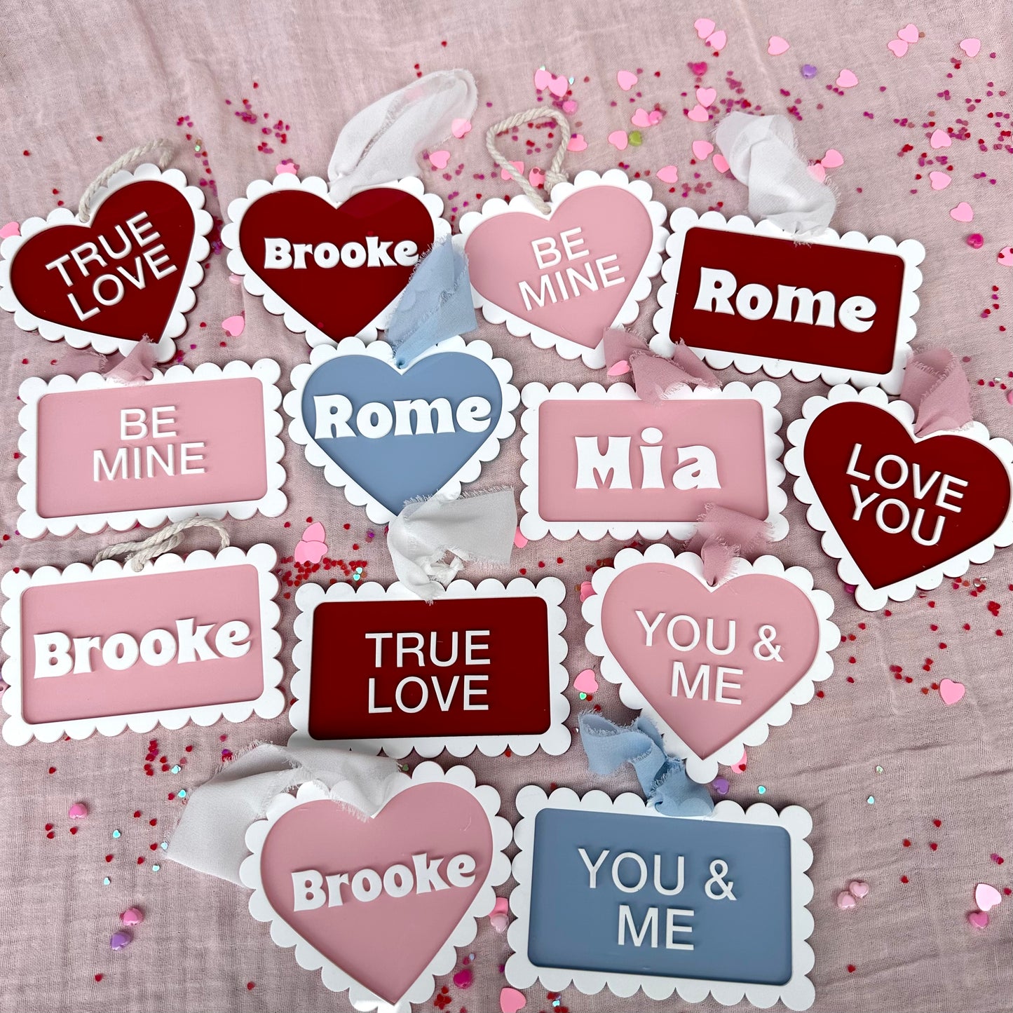 Valentine Scalloped Tag