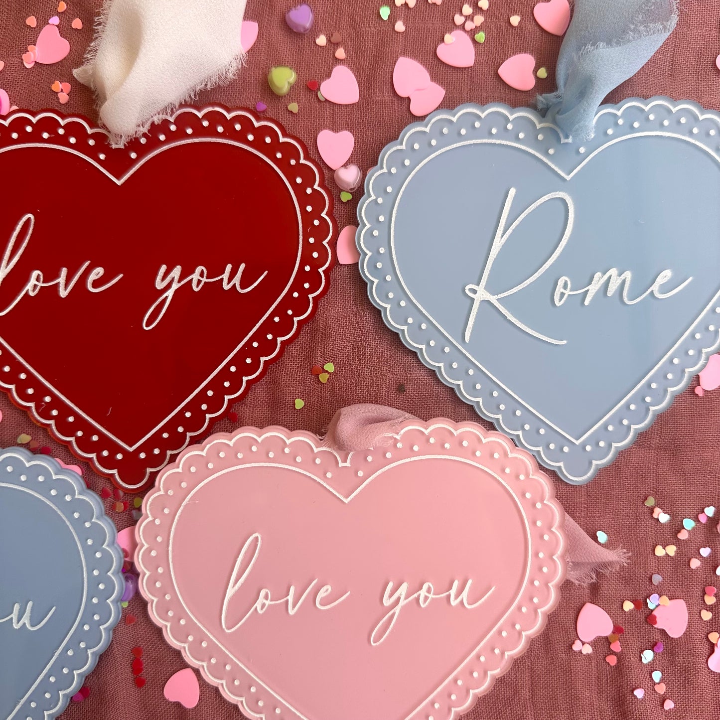 Valentine Lace Heart Tag