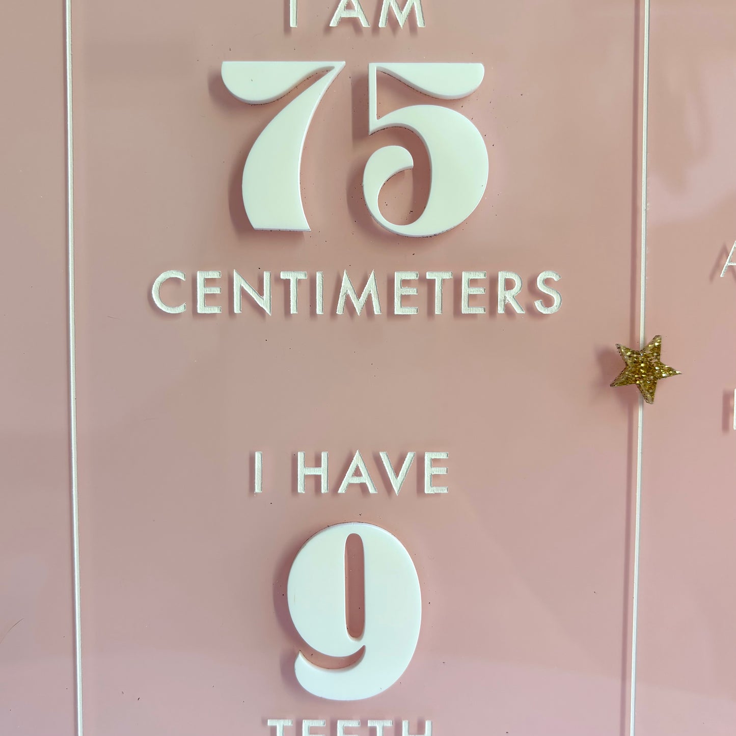 Personalised Milestone Birthday Board - Pastel Rainbow Shooting Star