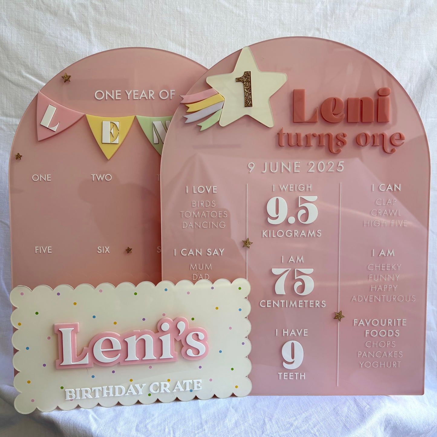 Birthday Plaque - Confetti