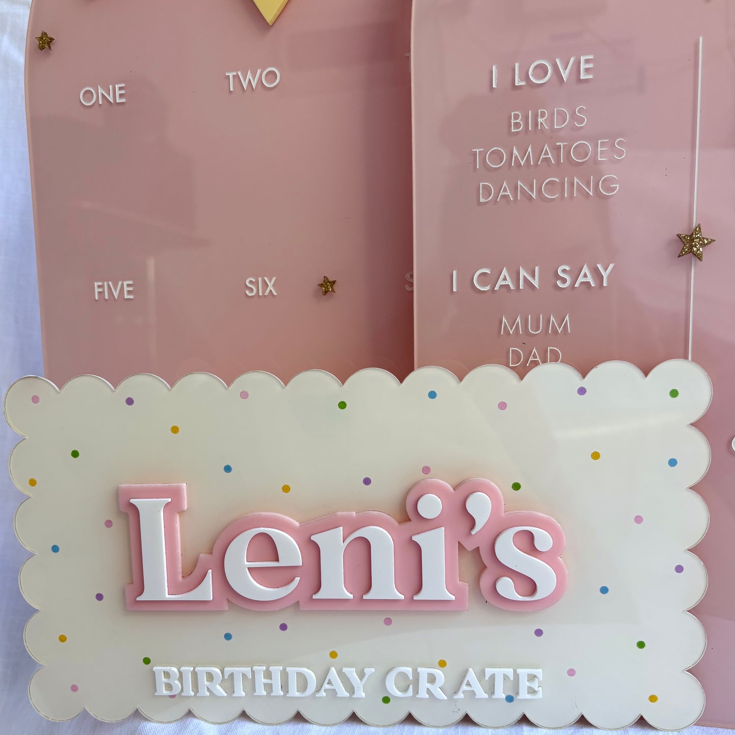 Birthday Plaque - Confetti