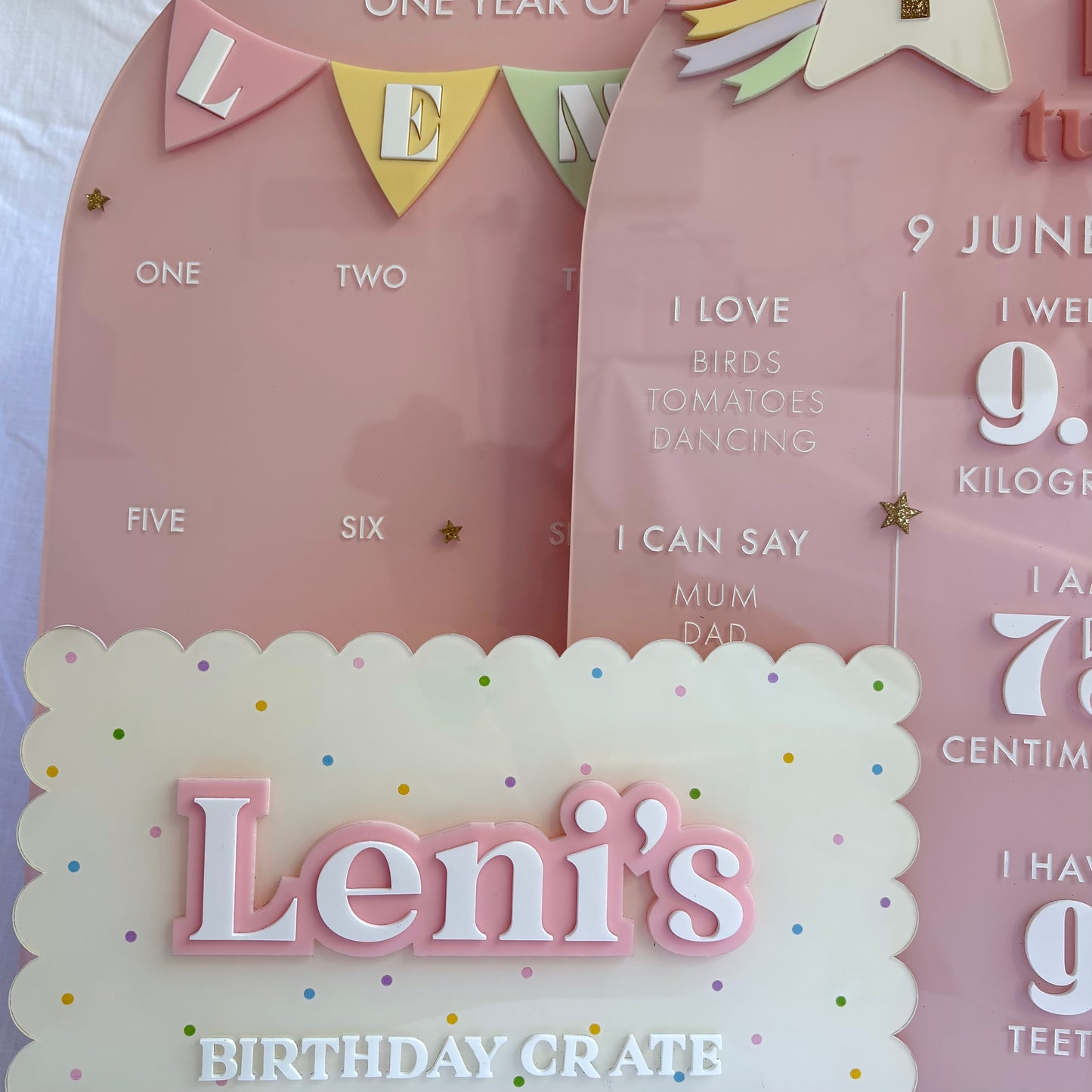 Birthday Plaque - Confetti