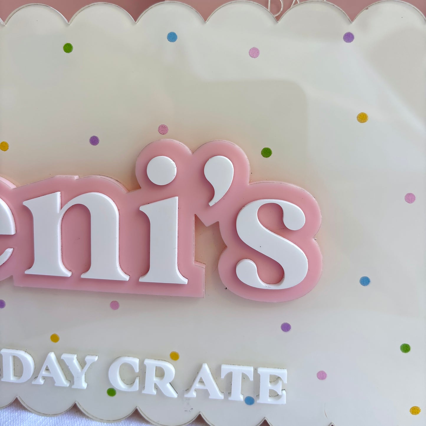 Birthday Plaque - Confetti