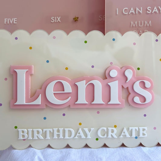 Birthday Plaque - Confetti