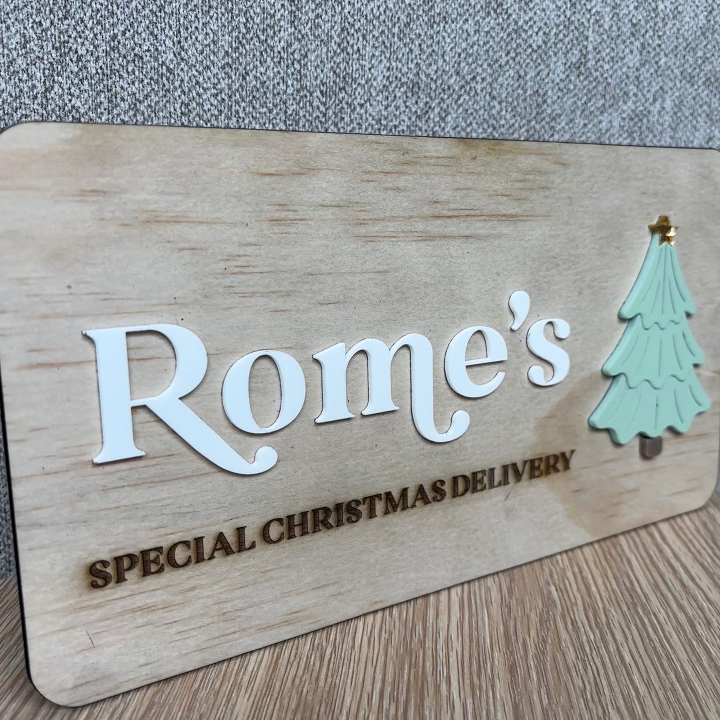 Christmas Plaque - Tree Design