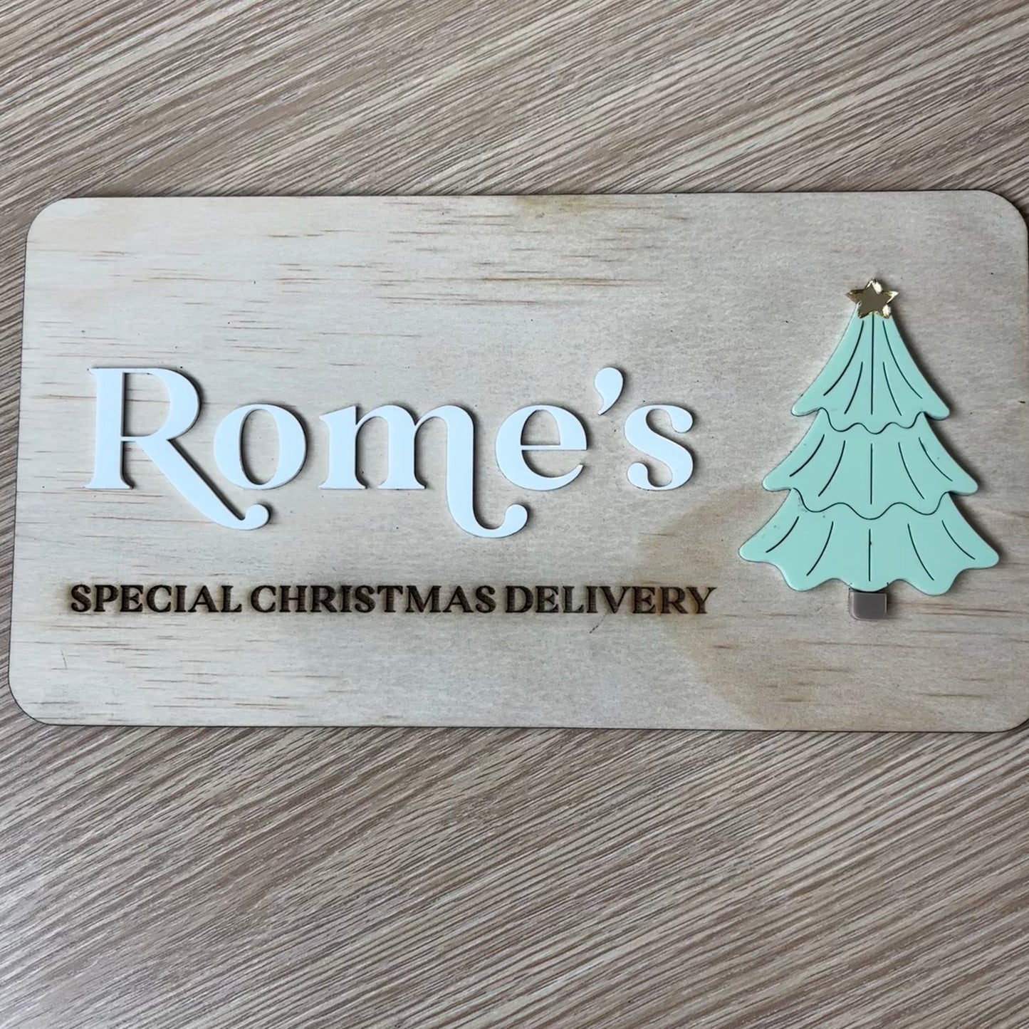 Christmas Plaque - Tree Design
