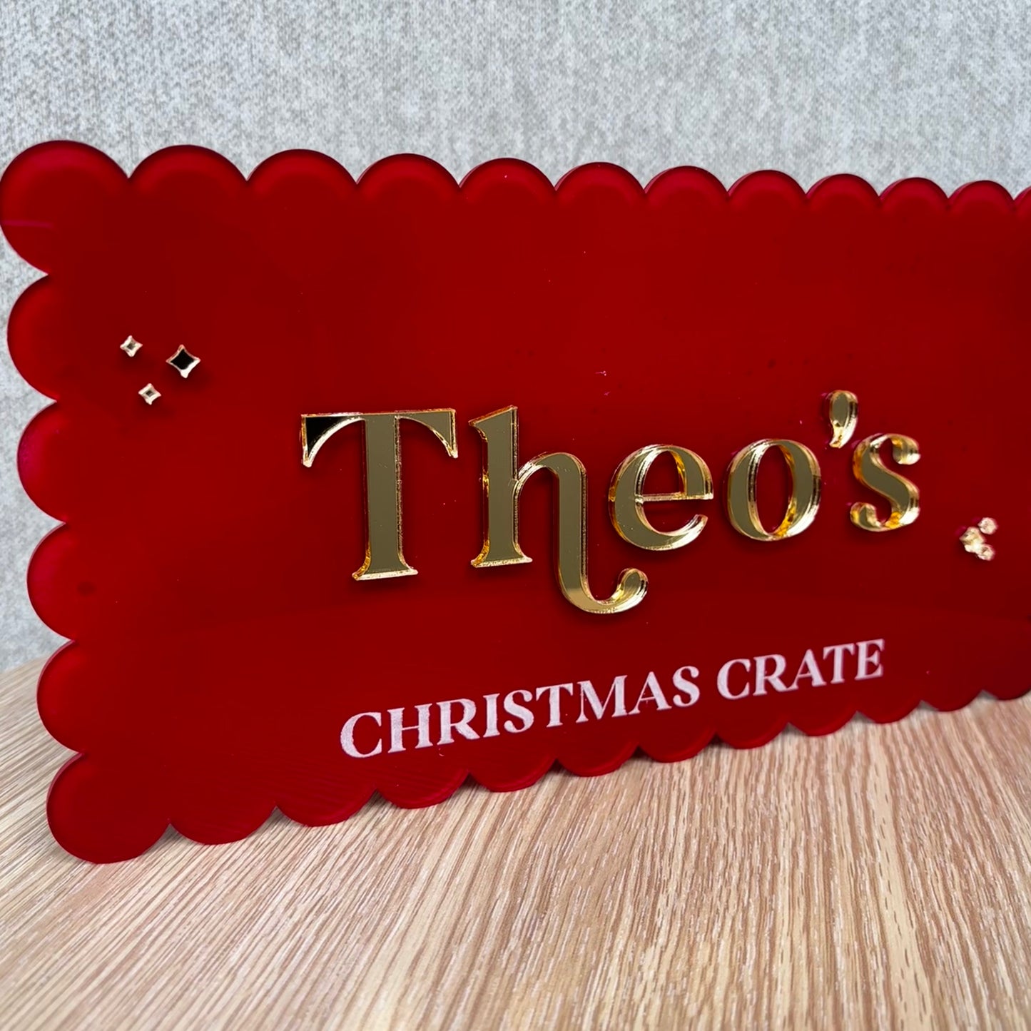 Christmas Plaque - Twinkle Design