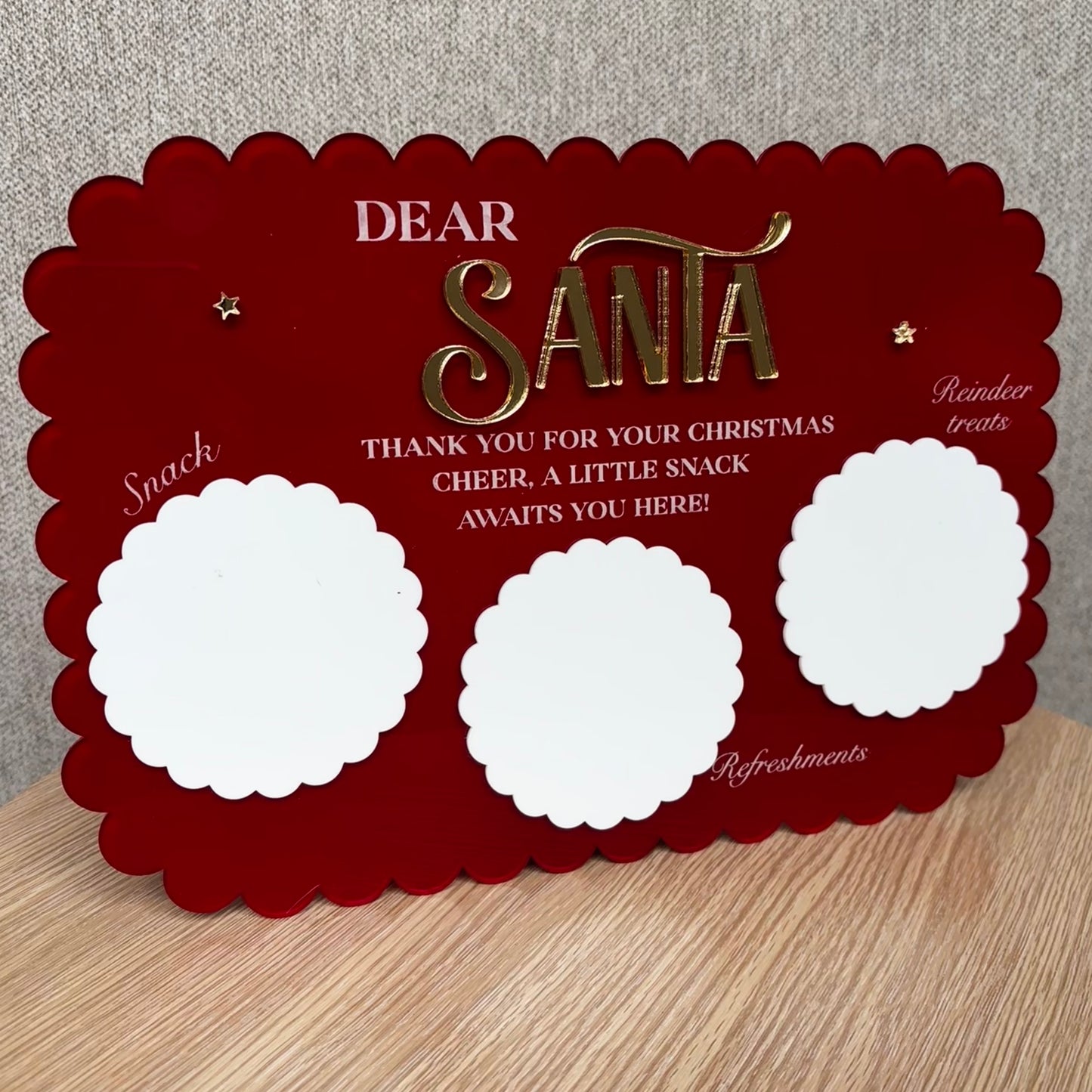 Santa & Reindeer Treat Tray