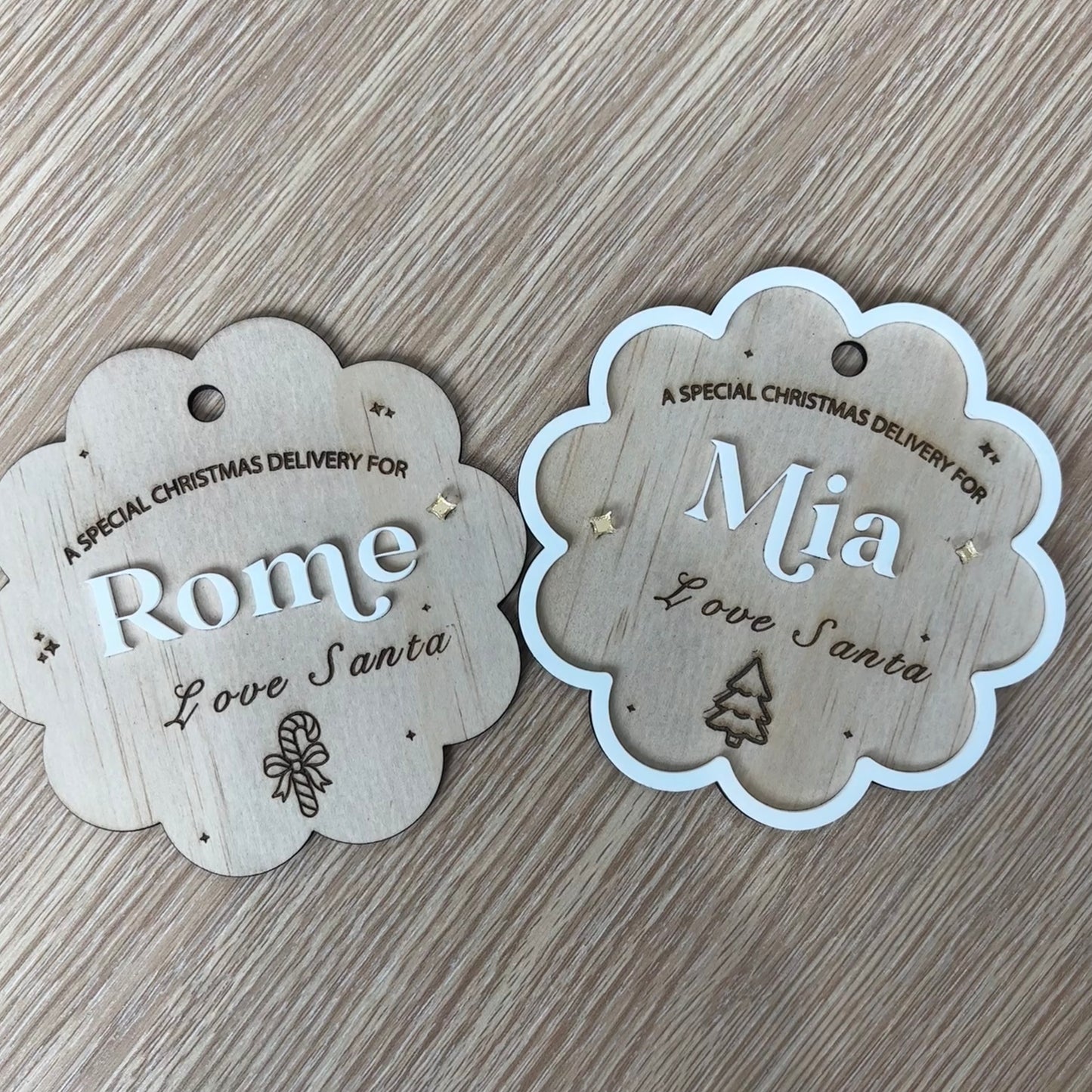 Personalised Santa Gift Tags/Sack Tags