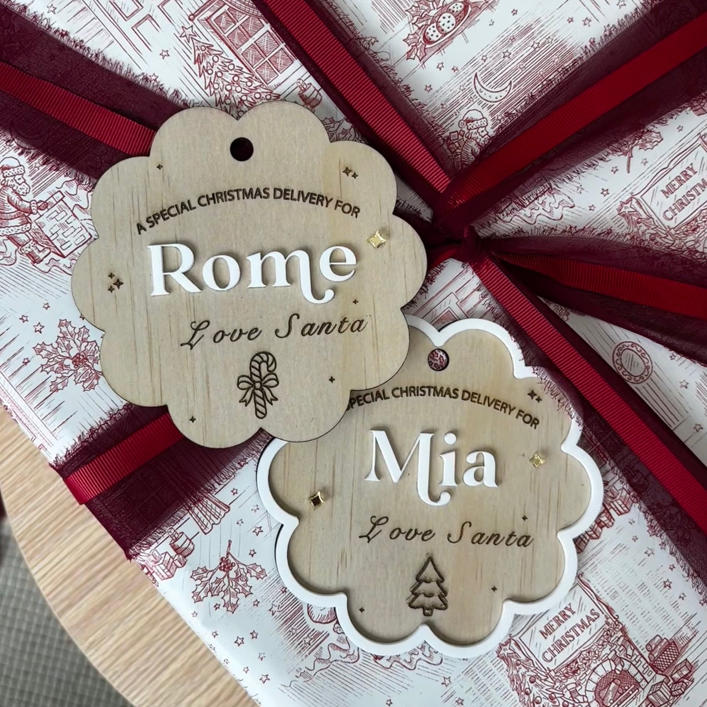 Personalised Santa Gift Tags/Sack Tags