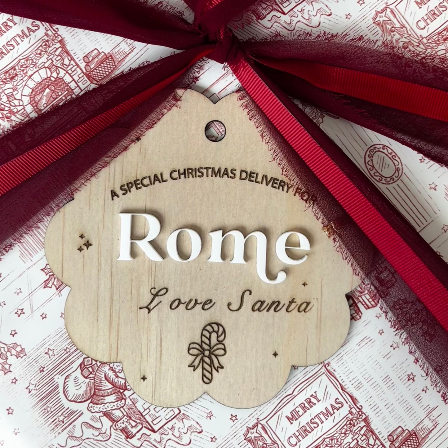 Personalised Santa Gift Tags/Sack Tags