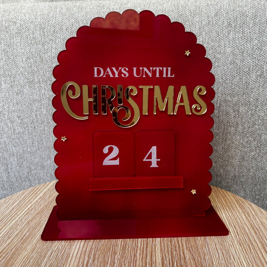 Christmas Countdown - Scalloped Design