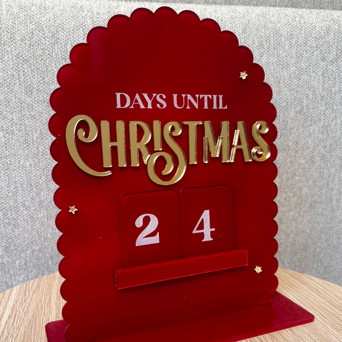 Christmas Countdown - Scalloped Design